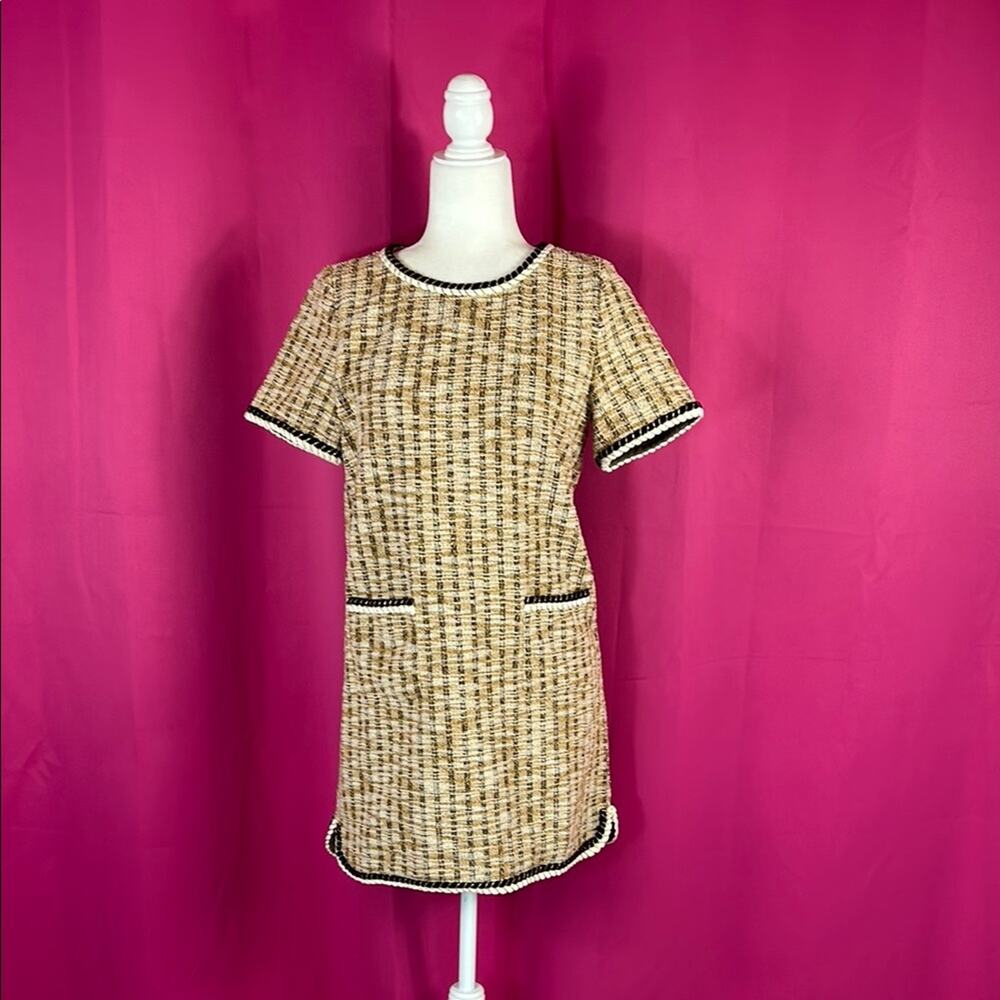 Very J tweed shift dress, size small‎